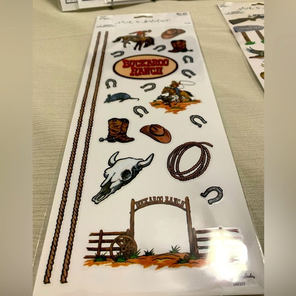 144 pc The Paper Studio Stickabilities For The Cowboy, Father & Hunter Stickers - Picture 4 of 5